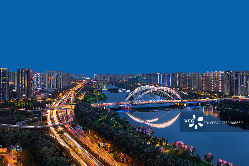 太原南中环夜景图片素材