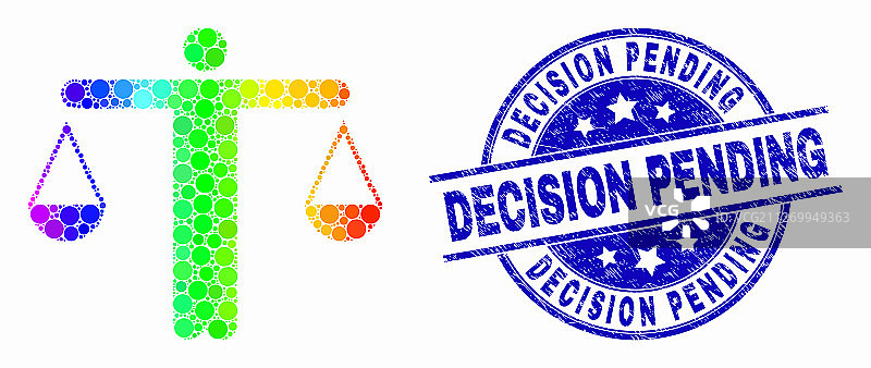 彩色圆点法官图标图片素材