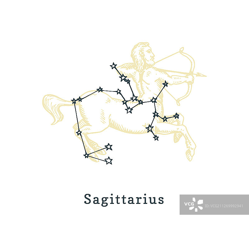 射手座星图图片素材
