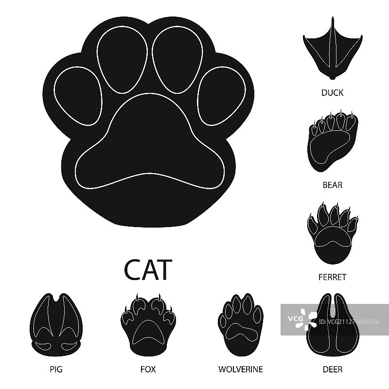 脚和动物符号设计图片素材