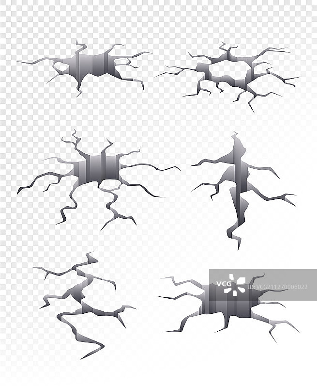 受损开裂的地面图片素材