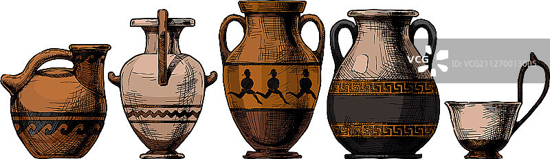 古希腊陶器图片素材