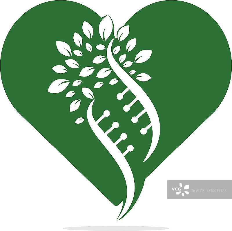 DNA树标志设计图片素材