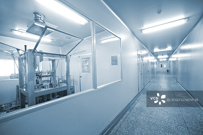 现代生物医药生产线图片素材