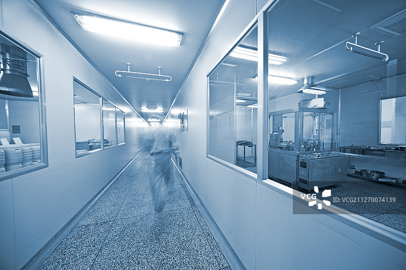 现代生物医药生产线图片素材