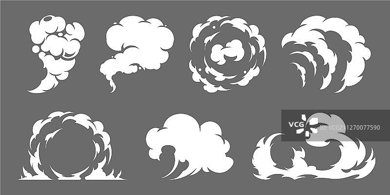 卡通烟雾合集图片素材