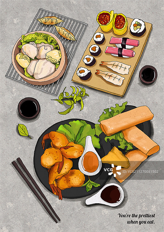 食物插画图片素材