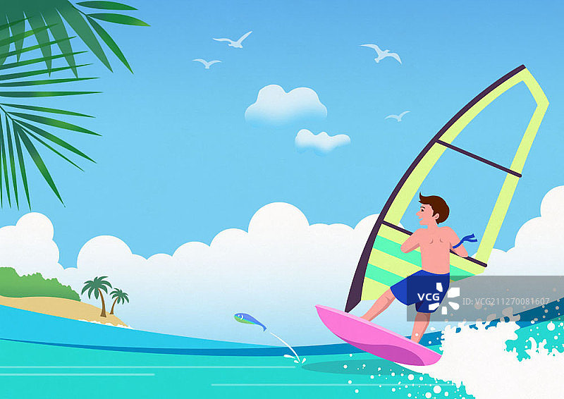 男人航海图片素材