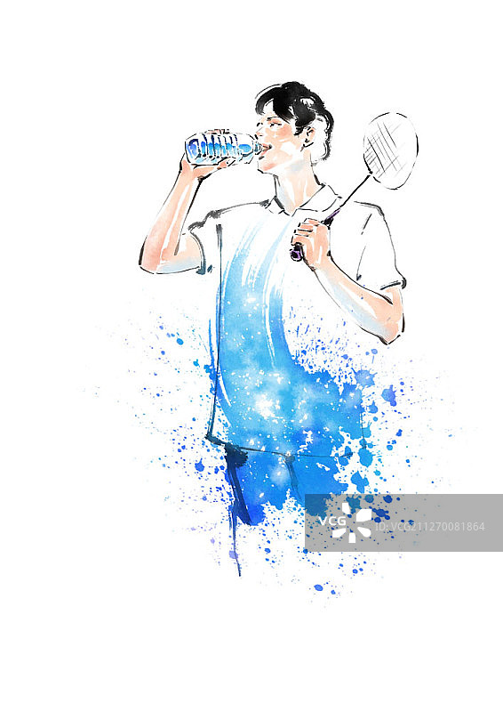 水墨画风格插画图片素材