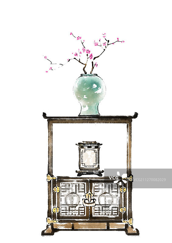 水彩风格插画图片素材