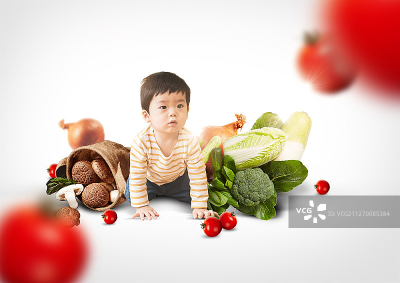 有机食品主题数字合成图像图片素材