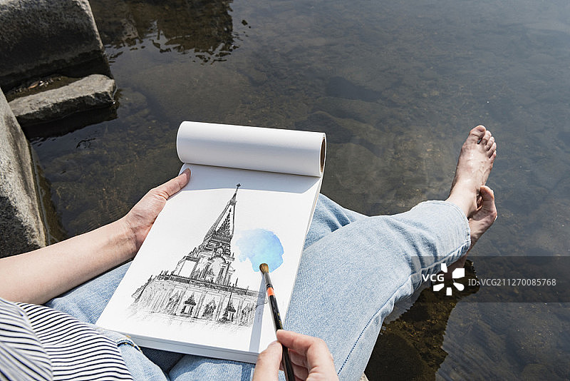 建筑素描图片素材