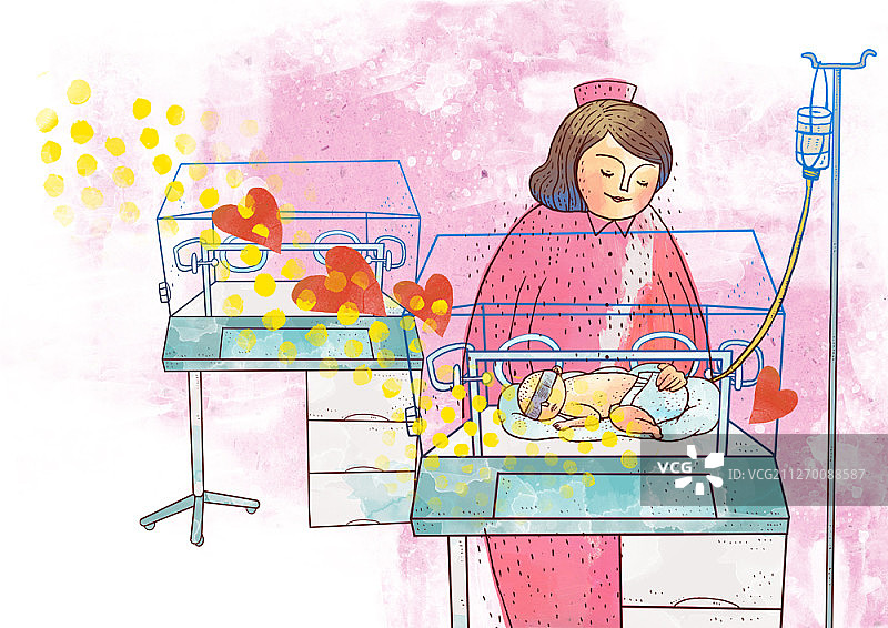 医学概念插画图片素材