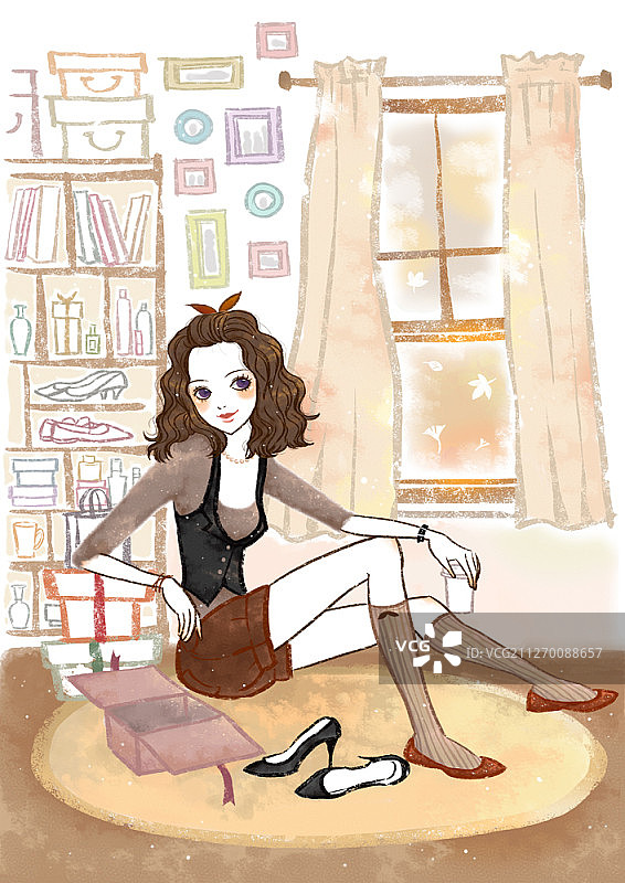 年轻的亚洲女人图片素材