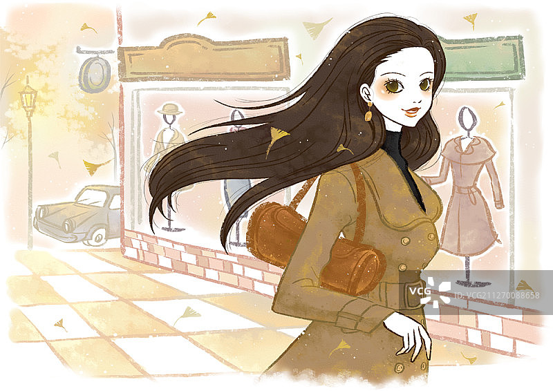 年轻的亚洲女人图片素材