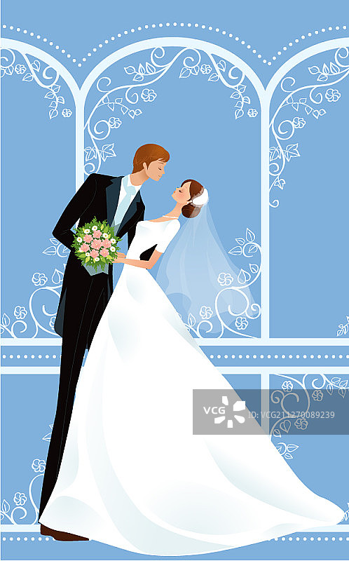 婚礼概念插画图片素材