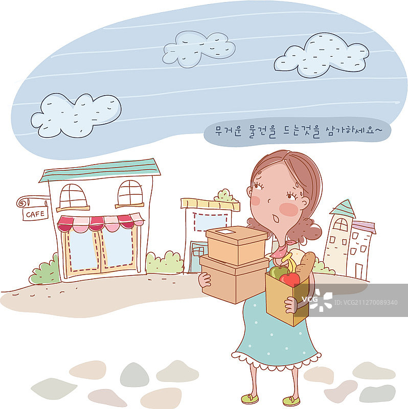 孕妇概念插画图片素材