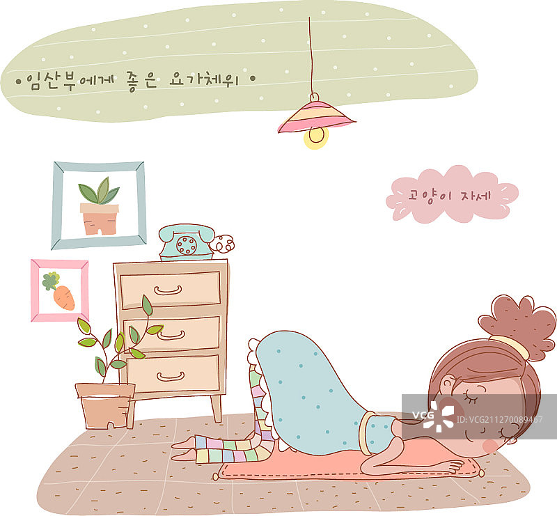 孕妇概念插画图片素材