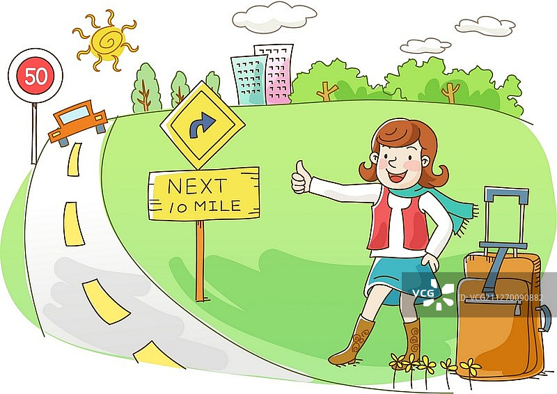 旅行概念矢量插图图片素材