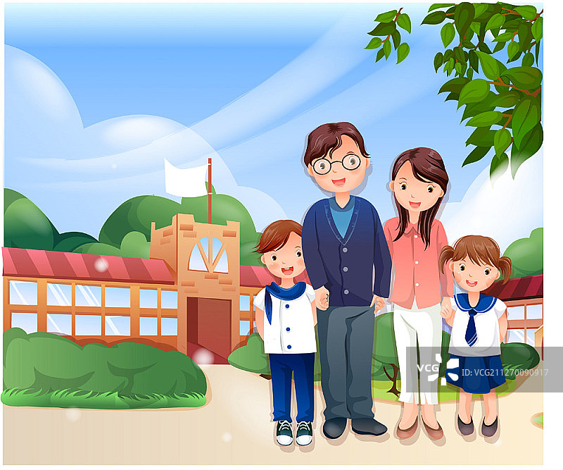 家庭概念矢量图图片素材