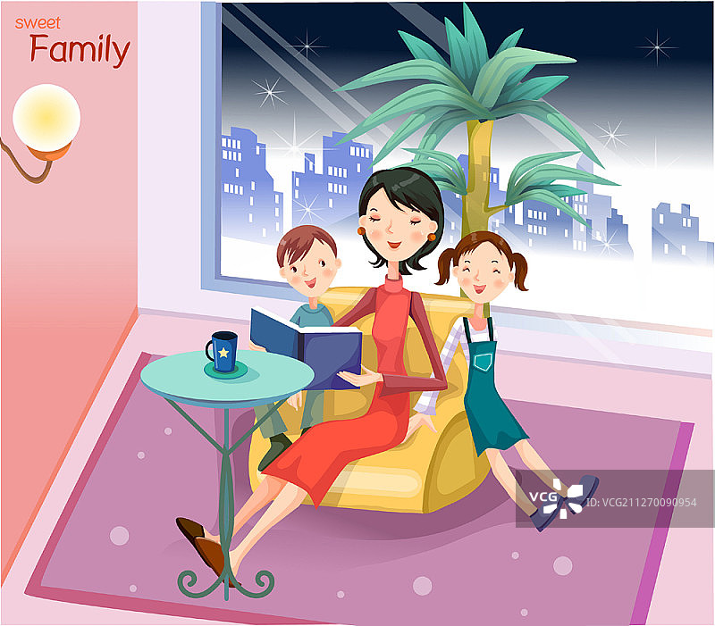 家庭概念矢量图图片素材