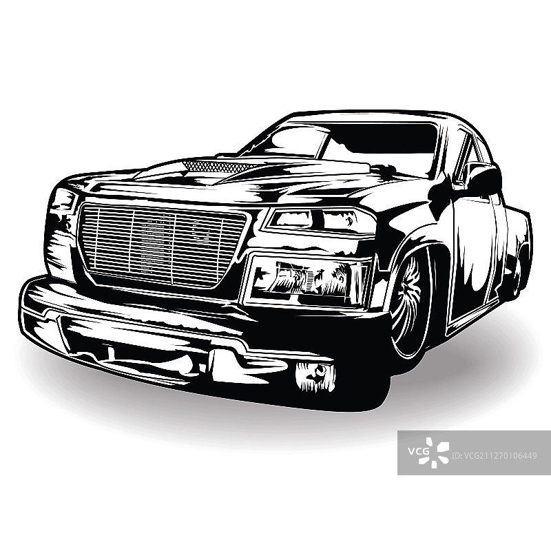 黑色卡车图片素材