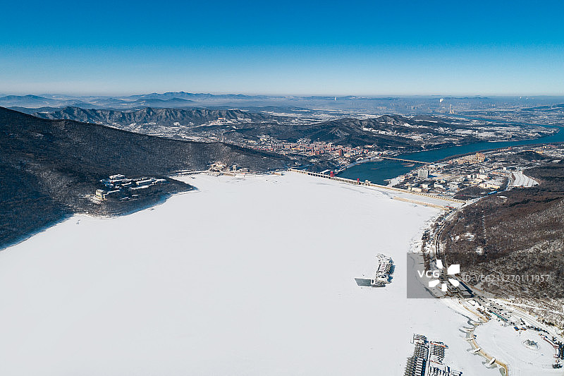 吉林松花湖风景区航拍高清大图图片素材