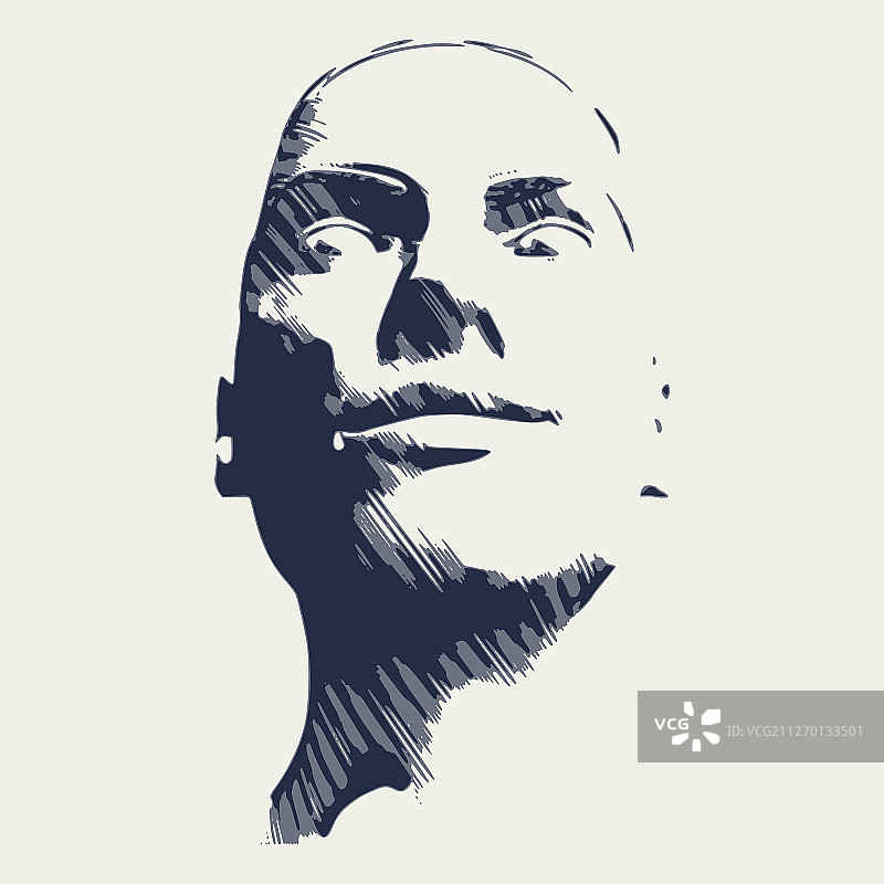 面部速写图片素材