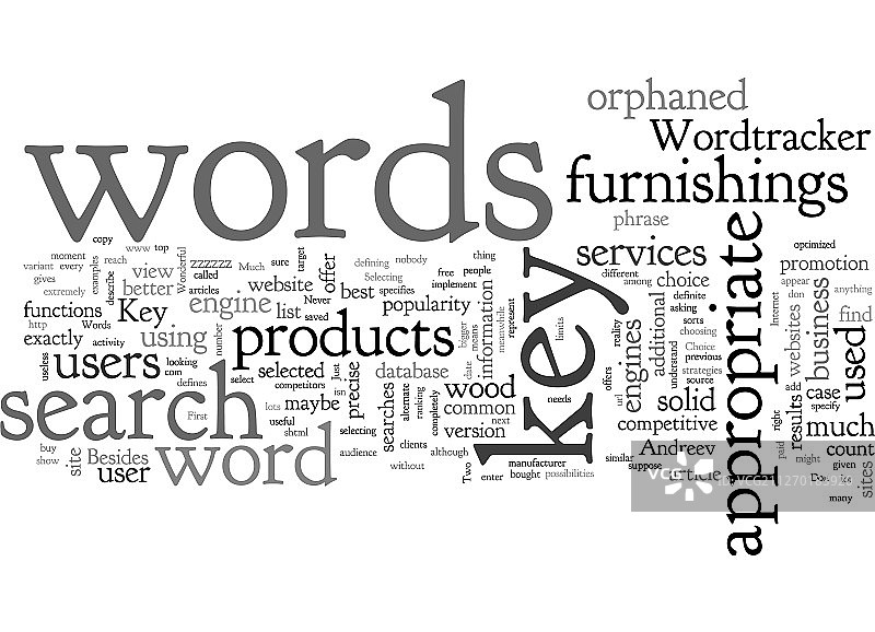 选择合适的关键词图片素材