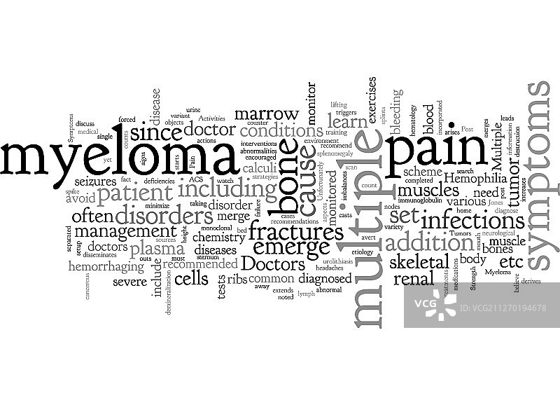 背痛和多发性骨髓瘤图片素材