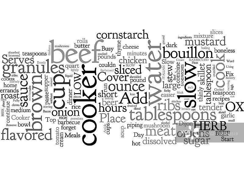 忙碌的一天与慢炖锅美食图片素材