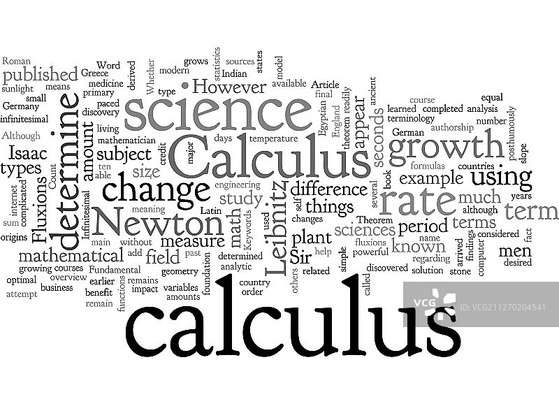 微积分科学图片素材