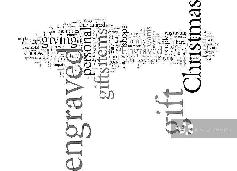 不要买圣诞礼物，买雕刻的节日礼物图片素材