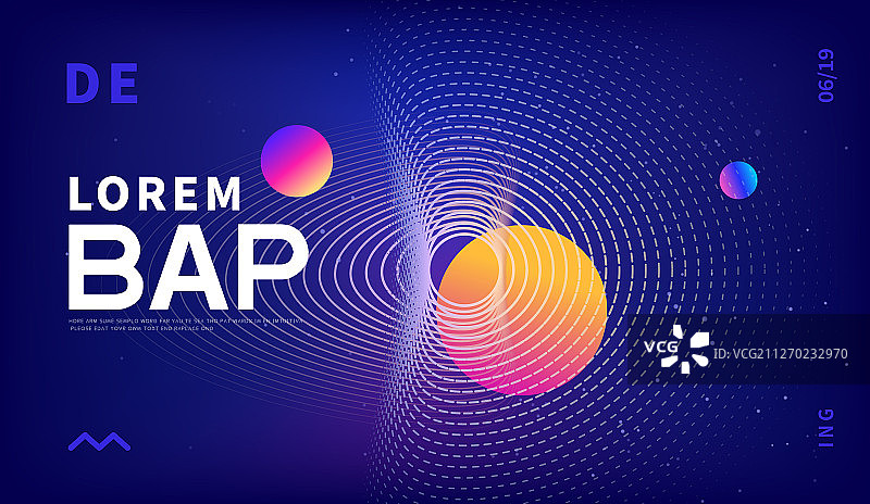 矢量抽象插画科技线条海报图片素材