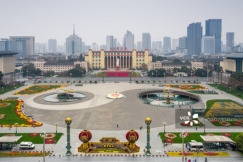 武汉成都空城天府广场图片素材