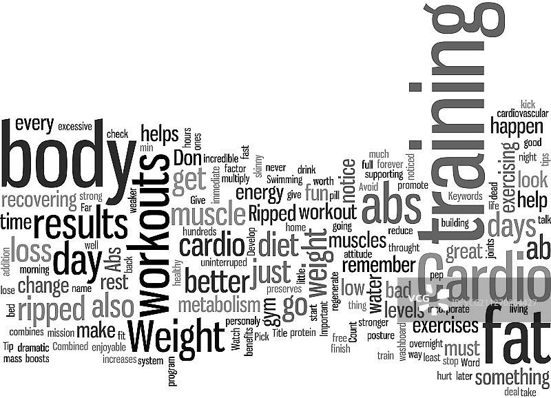 增加有氧运动，展现你的腹肌图片素材