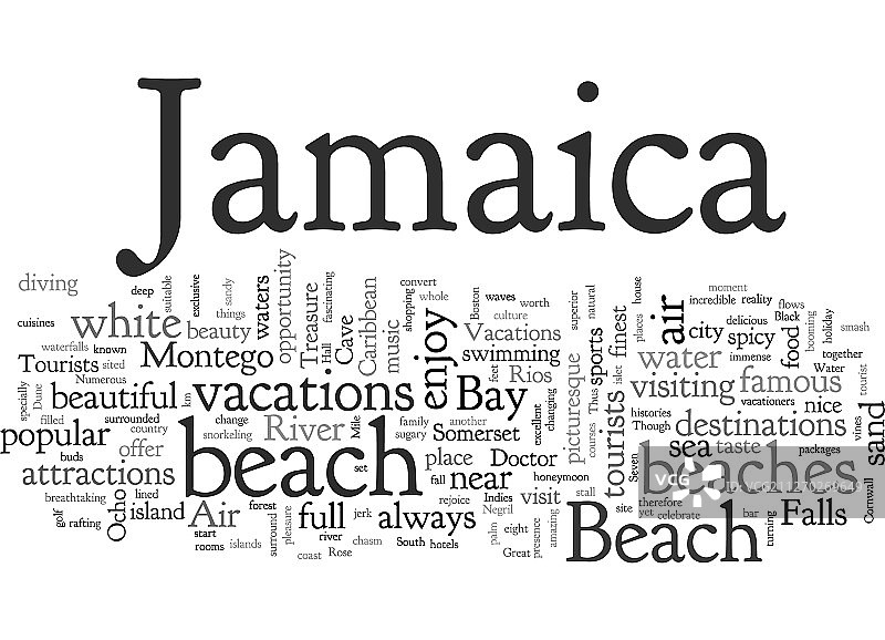 牙买加航空度假图片素材