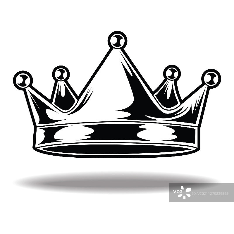 黑白国王王后皇冠8图片素材