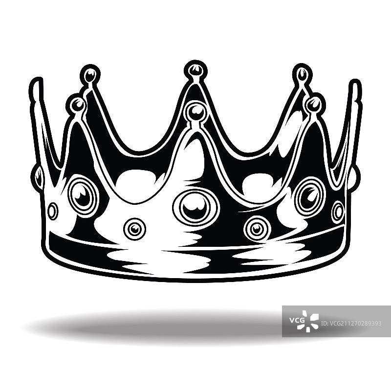 皇冠黑白国王王后9图片素材