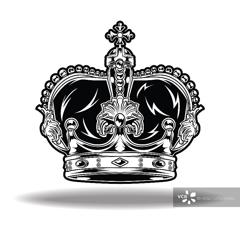 黑白皇冠国王王后图片素材