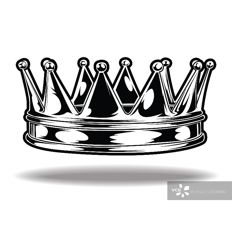 黑白国王王后皇冠图片素材