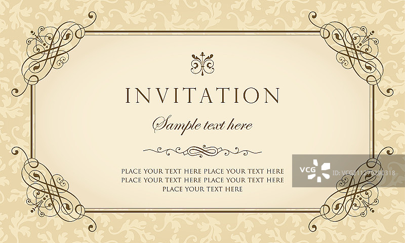 邀请卡模板设计图片素材