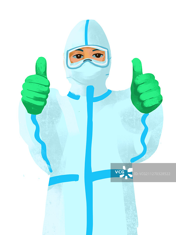 医生防护服插画图片素材