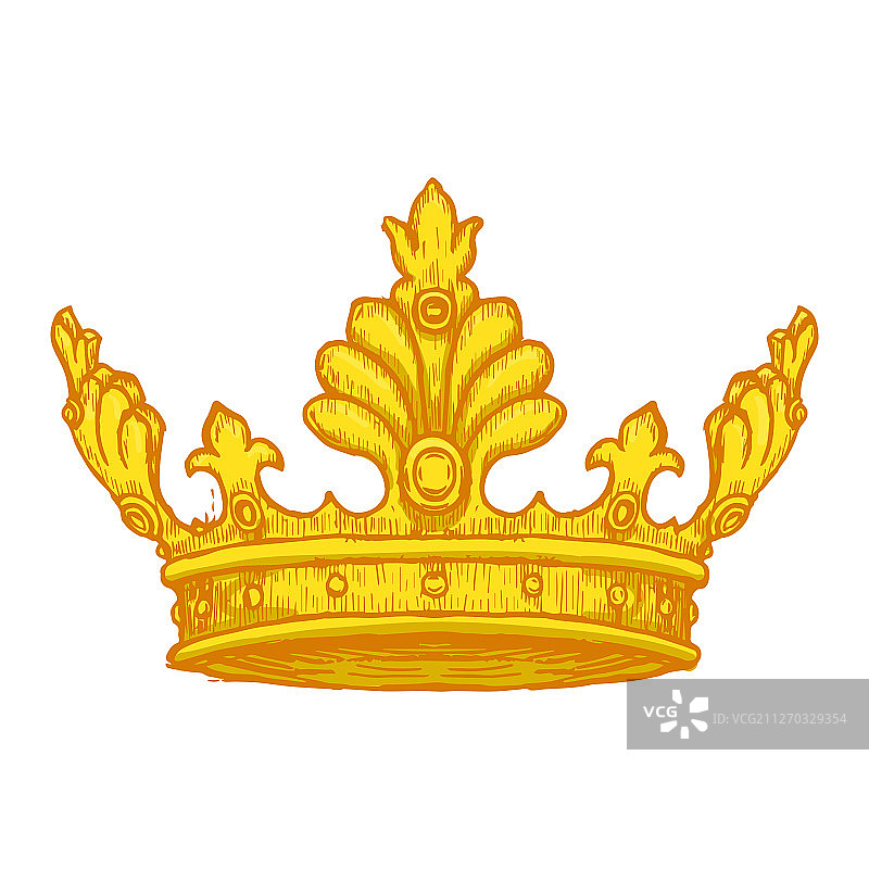 手绘奢华皇冠图片素材