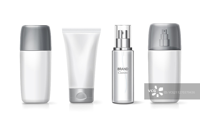 化妆品产品套装系列面霜包装图片素材