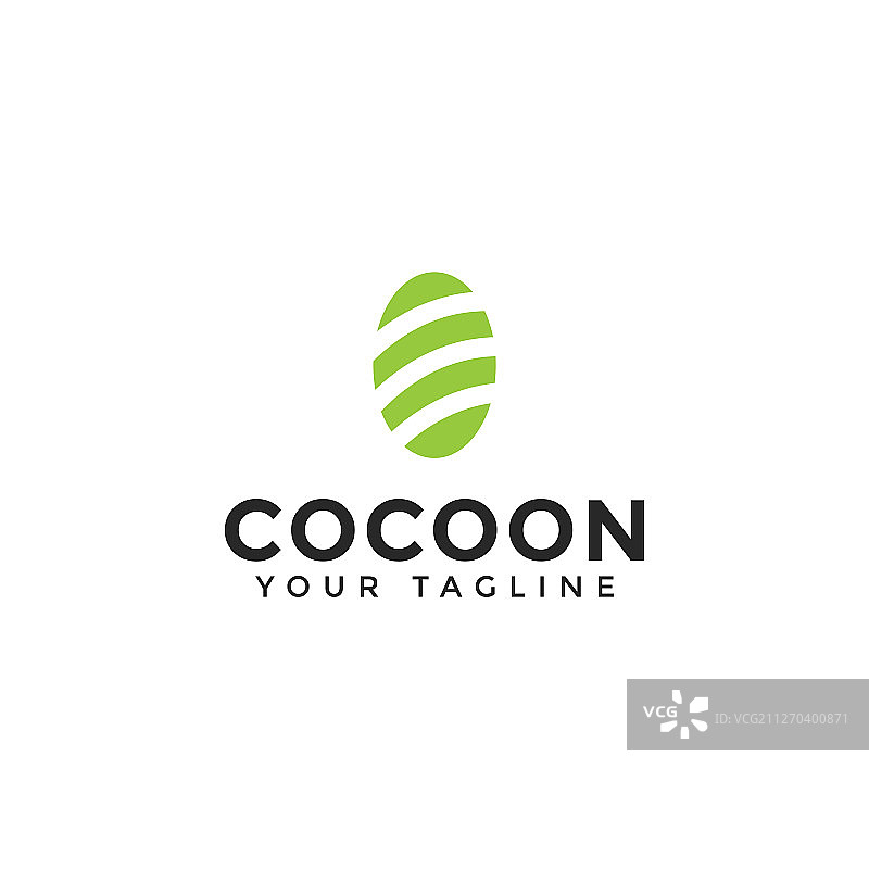 抽象茧Logo设计模板图片素材