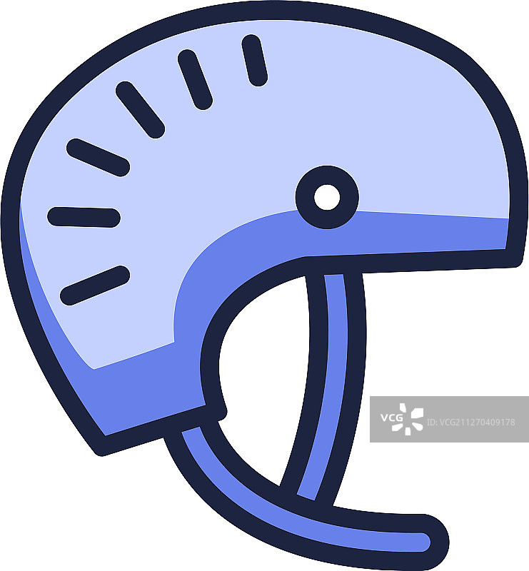 单板滑雪头盔轮廓图标图片素材