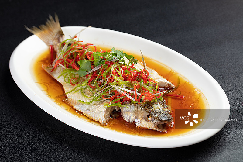 江南清蒸白鱼图片素材
