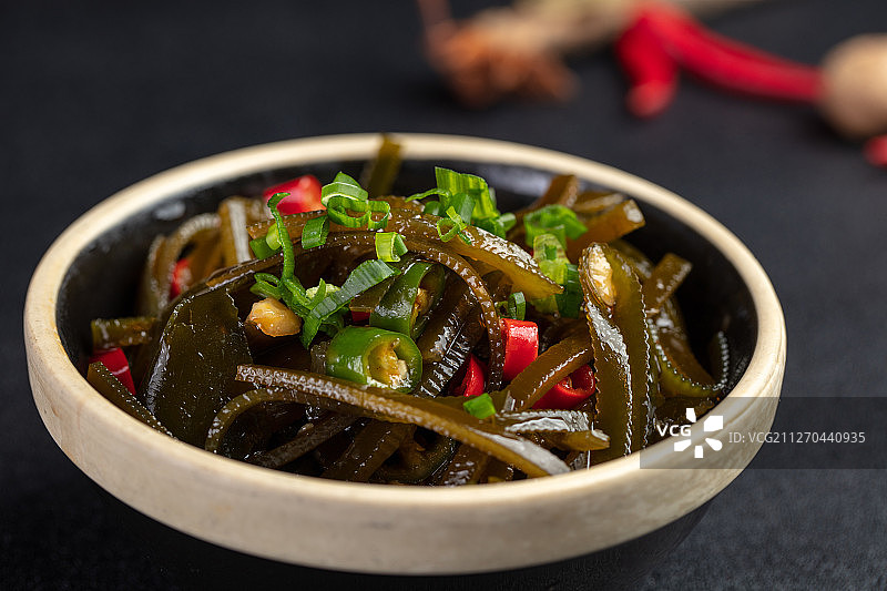 香辣凉拌海带丝图片素材