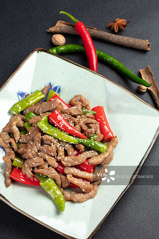 杭椒牛柳图片素材